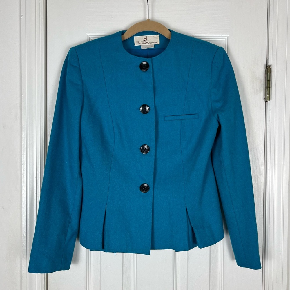Vintage Weathervane Wool Blend Blazer Jacket